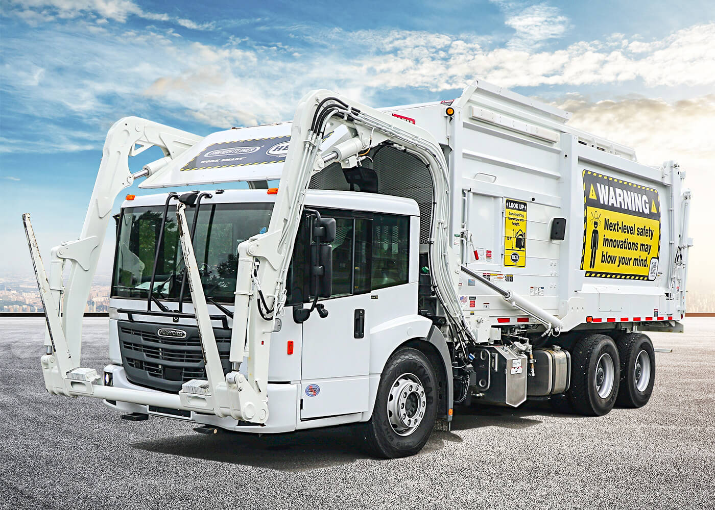 ¿Cuál podría ser la razón por la cual el cilindro hidráulico de un camión de basura no tiene presión?